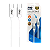 Cabo Tipo C  Tipo C  Carregamento Rapido - 60W - 1 Metro Branco - Proeletronic - Imagem 3