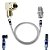 Cabo Coaxial Para Antena de Tv  1 metro Crimpado com Emenda F/F e Adaptador 90 Graus - Imagem 7