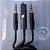 Cabo P2 X P3 Com Microfone Estéreo Embutido Para Headset Aux - Imagem 1