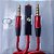 Cabo P2 X P3 Com Microfone Estéreo Embutido Para Headset Aux - Imagem 3