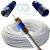 Cabo Coaxial para Antena de TV Flexivel 90% Malha 20 Metros Crimpado - Proeletronic - Imagem 3