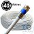 Cabo Coaxial para Antena de TV Flexivel 90% Malha 40 Metros Crimpado - Proeletronic - Imagem 1