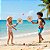Raquete Frescobol Infantil Tênis Praia Lazer Beach Tennis Bola Leve Criança - Brasport - Par - Imagem 2