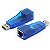 Adaptador Placa de Rede USB Lan Externa AZUL Ethernet 10/100 - Imagem 2