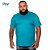 Camiseta Gola em V Plus Size - Algodão com Elastano - Imagem 1