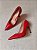 SCARPIN CELINE VERMELHO COURO 10CM - Imagem 1