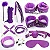 Kit Sado Erótico com 11 Produtos - Bandage Roxo - Imagem 2
