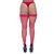 Meia calça Arrastão 7/8 Com Renda Portátil Vermelha - Imagem 3