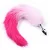 Plug Anal Rabo de Raposa - Pink e Branco P - SI - Imagem 1