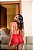 Conjunto Doce Sedução Saia Vermelho - Imagem 5