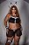 Fantasia Sexy Luxo Plus Size Coelha Saia Preta - Imagem 1