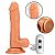 Pênis Realístico com Rotação e Vibro / Controle Remoto - 17,8 x 3,9 cm - Imagem 1