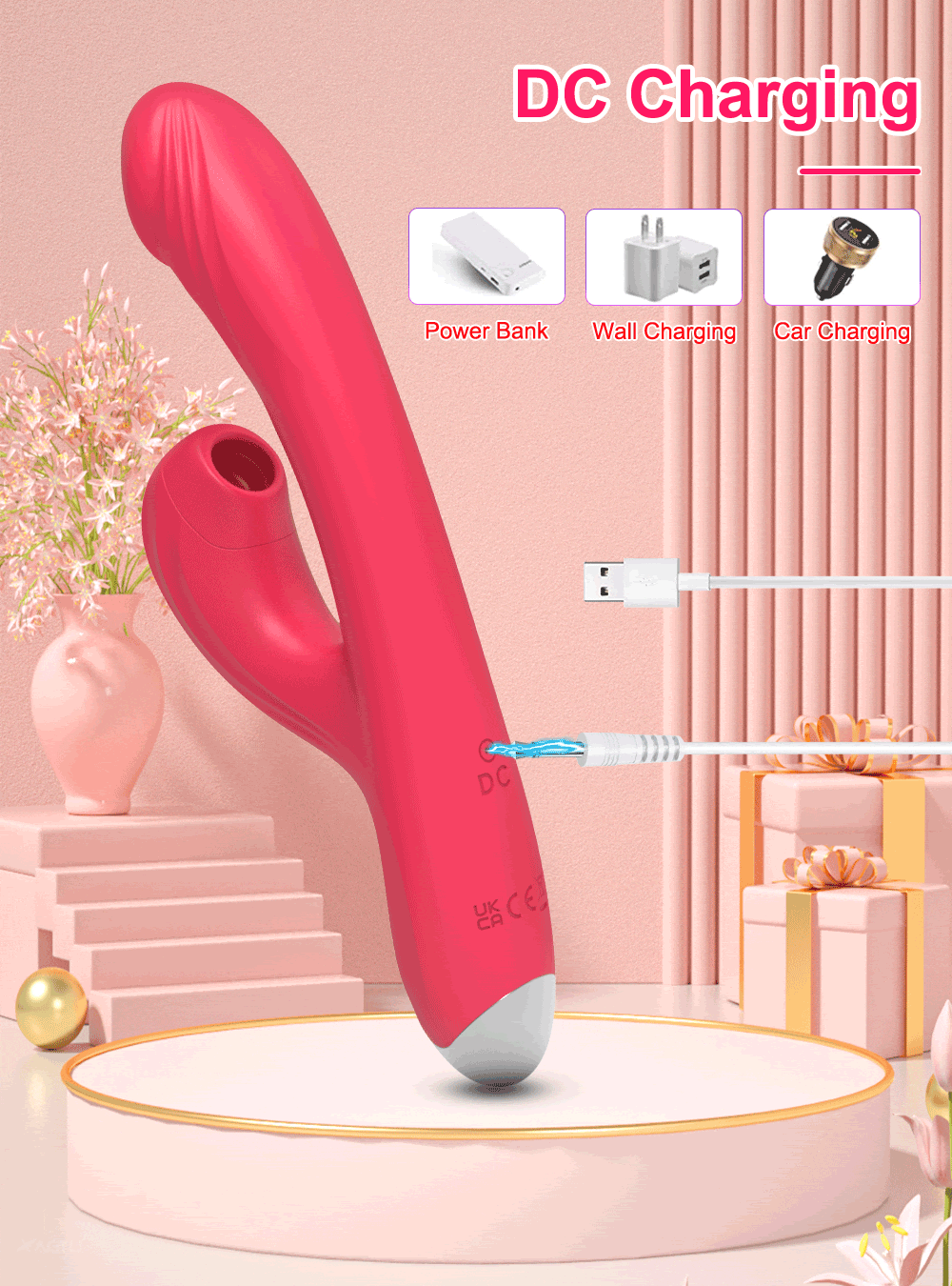 Vibrador e Estimulador Clitoriano 10 modos de pulsação e 10 vibraçãoes Recarregável - Imagem 6