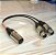 Cabo Splitter Xlr 30cm 1 Macho - 2 Fêmeas - Imagem 1