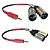Cabo Adaptador P2 Estéreo x XLR Macho Estéreo 30cm - Imagem 1