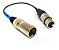 Cabo Adaptador DMX XLR 5 Pinos Macho - 3 Pinos Fêmea 30cm - Imagem 3