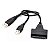 Cabo Conversor Adaptador Dual Usb 2.0 Para Hd Sata 2,5 Cor Preto - Imagem 3