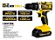 Parafusadeira Furadeira De Impacto The Black Tools Profissional TB-21PX 2 Baterias Com Maleta 60Hz Amarelo - Imagem 2
