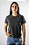 Camiseta BTB Simple Preta Lavada FEMININA Malha Fio 30 - Imagem 1