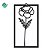 Kit Quadro decorativo Floral 10cmX18cm - Imagem 5