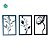 Kit Quadro decorativo Floral 20x30cm - Imagem 1