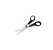 Tesoura Hobby 664N-5.1/2 Ponto Vermelho 5 1/2" Preta Mundial - Imagem 2