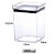 Pote Hermético Quadrado de Acrílico Lumini - 1000 ML - Imagem 6