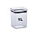 Pote Hermético Quadrado de Acrílico Lumini - 1000 ML - Imagem 4