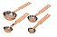 Colheres Medidoras Rose Gold Inox - Imagem 2