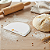 Espátula Plástica Meia Lua Branca Pão Duro Culinná - Imagem 1