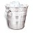Balde Para Gelo Em Aço Inox  1 Litro - Imagem 1