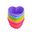 Kit Forma de Coração Silicone para Cupcake 6 pçs - Imagem 3
