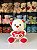 Urso pelúcia com coração florzinha cores -20cm und. - Imagem 4