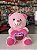 Pelúcia urso coração te amo rosa-20cm - Imagem 1