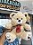 Urso pelúcia bege com cachecol FE7239 28cm - Imagem 1