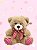 PELUCIA URSO ref. FE7372 vermelho -20cm und. - Imagem 1