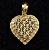 Pingente de Ouro Coração Cravejado de Diamantes Naturais - Imagem 2