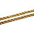 Corrente malha trancelim 2cores  ouro18k 46cms 2,5mm 8,5g - Imagem 2