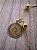 Pulseira de ouro 18k com medalhas religiosas - Imagem 7