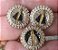 Conjunto Anel e Brincos Nossa Senhora Aparecida com zircônias  ouro18k - Imagem 2
