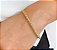 Pulseira malha pipoca em ouro 18k - Imagem 2