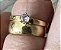 Anel solitario em ouro 18k e zirconia - Imagem 2