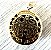 Pingente de ouro 18k São Bento redondo com corte a laser 3D - Imagem 2