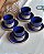 Conjunto Café com Palavras - azul cobalto - Imagem 1