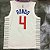 Camisa de Basquete do Clippers NBA 75th Anniversary White #4 Rondo - Imagem 2