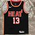 Camisa de Basquete da NBA do Miami Heat Temporada 2018 #13 Adebayo - Imagem 1