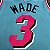 Camisa da NBA do Miami Heat Temporada 2020 Azul #3 Wade - Imagem 3