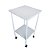 MESA AUXILIAR 40X40 COM RODIZIO (PINTADA) - Imagem 1
