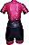 Macaquinho Ciclismo Feminino Be Fast Fashion Rosa Neon - Imagem 2