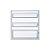 Janela Aluminio Basculante 60A x 60L cm Branco Esal - Imagem 1